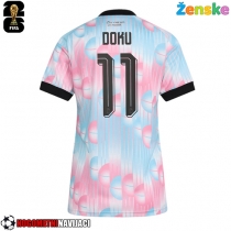 Ženske Nogometnih dresov Belgija Jeremy Doku #11 Gostujoči SP 2026 Kratki rokavi